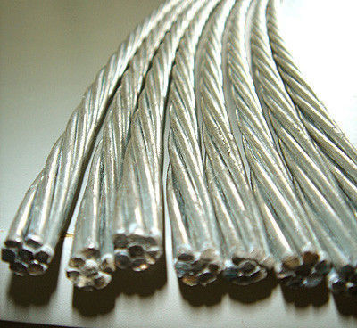High Carbon 7 16 Inch Galvanized Cable Wire , Strand Cable Wire For Overhead Guy Wire